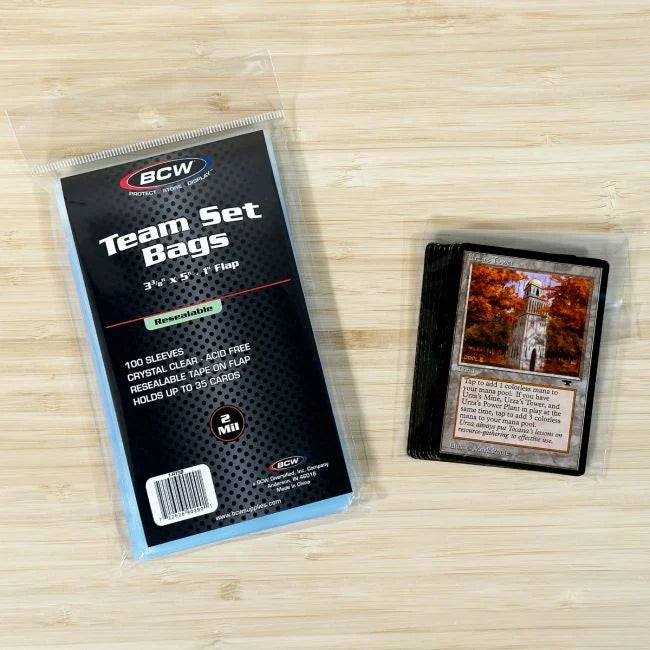 BCW: Resealable Team Set Bags (100 Count)