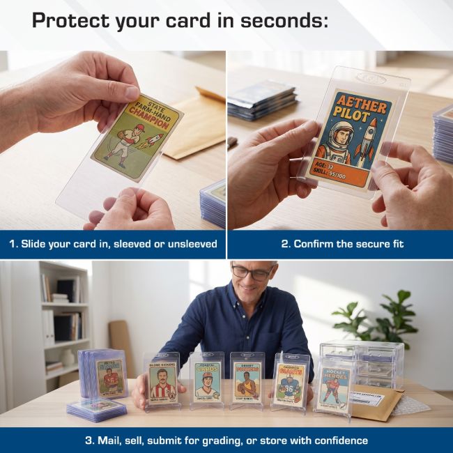 BCW: Semi-Rigid Card Holder (50 Count)