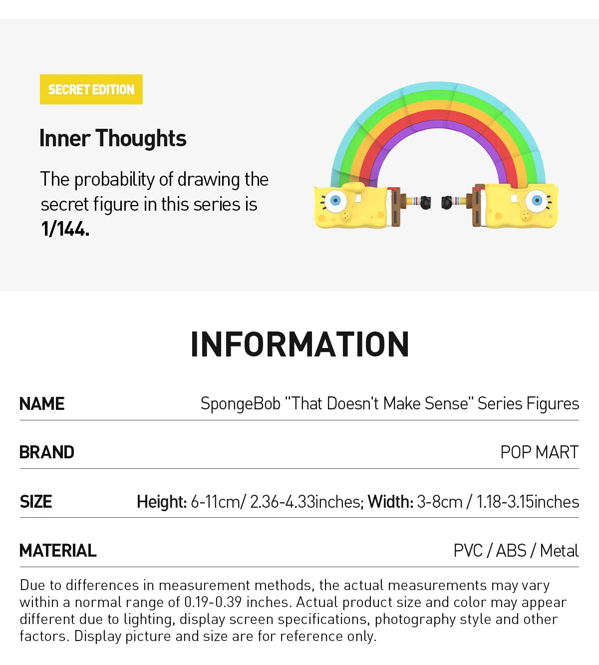 POP MART: Spongebob - "That Doesn't Make Sense" Series Figure
