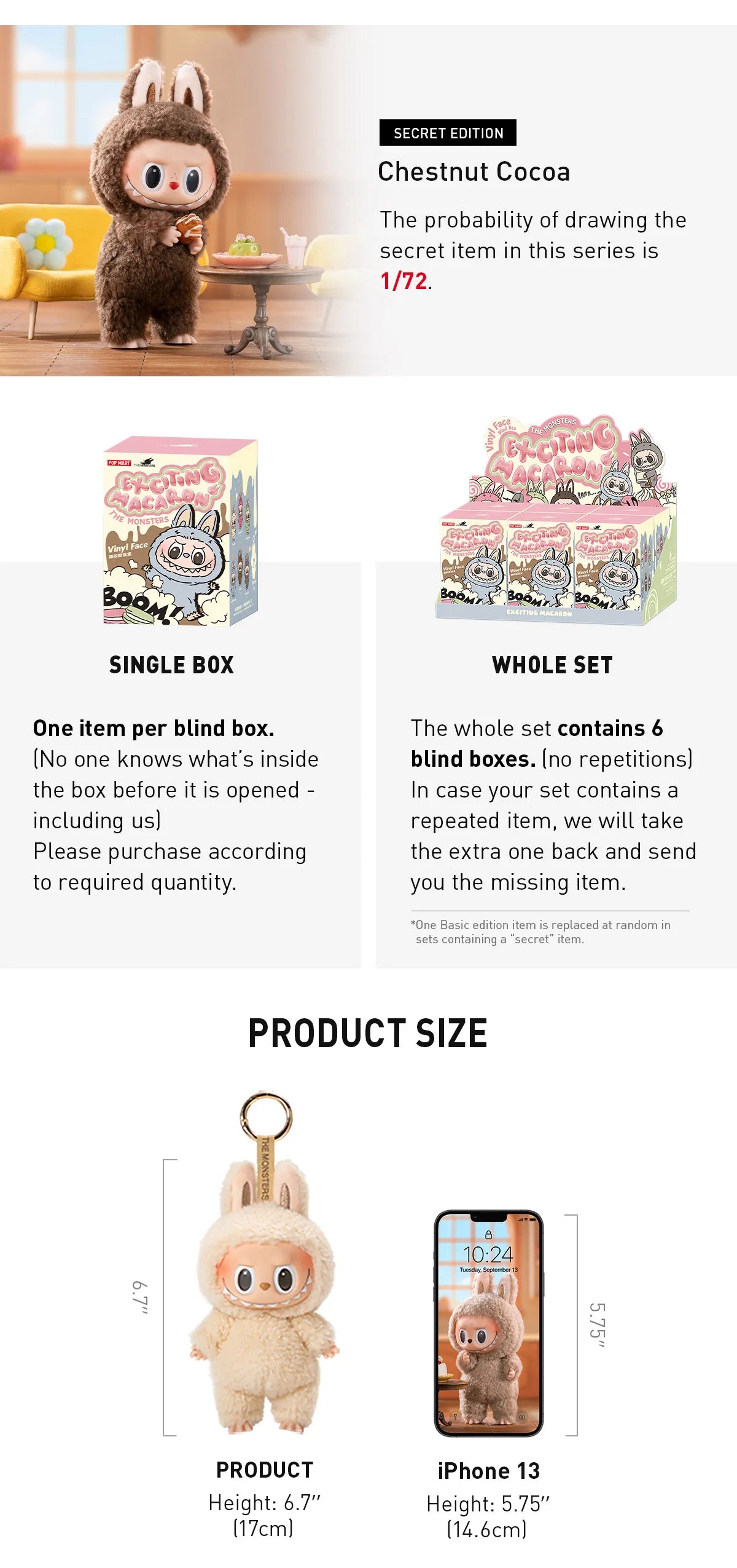 THE MONSTERS - Exciting Macaron Vinyl Blind Box