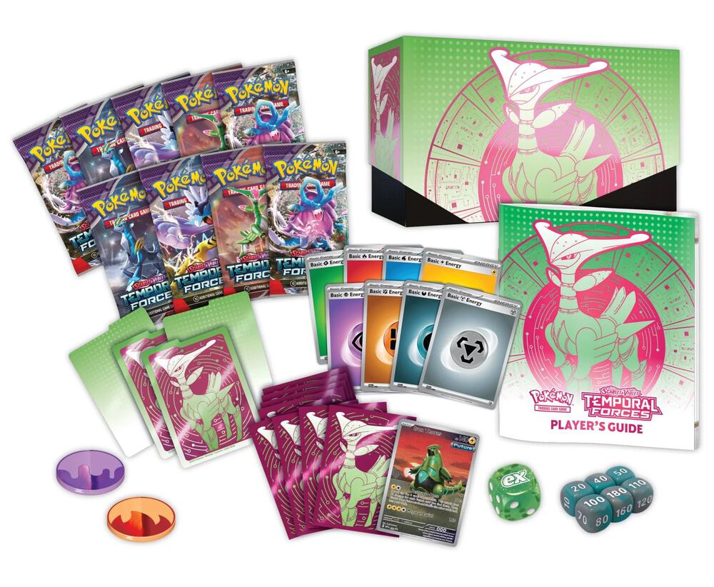Pokemon Scarlet & Violet - Temporal Forces Elite Trainer Box (Iron Leaves)