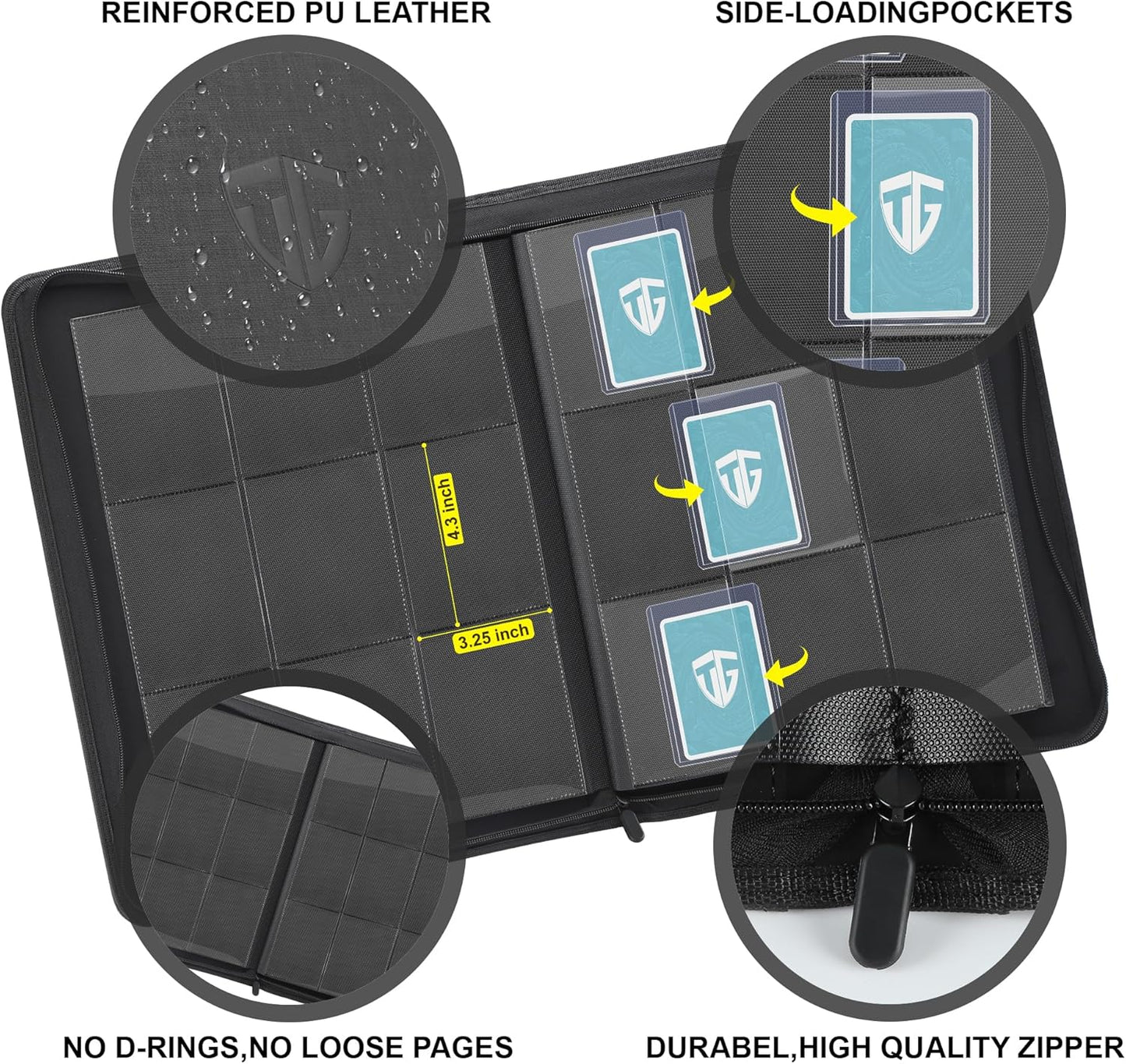 TCGUARD - 9-Pocket Top Loader Binder