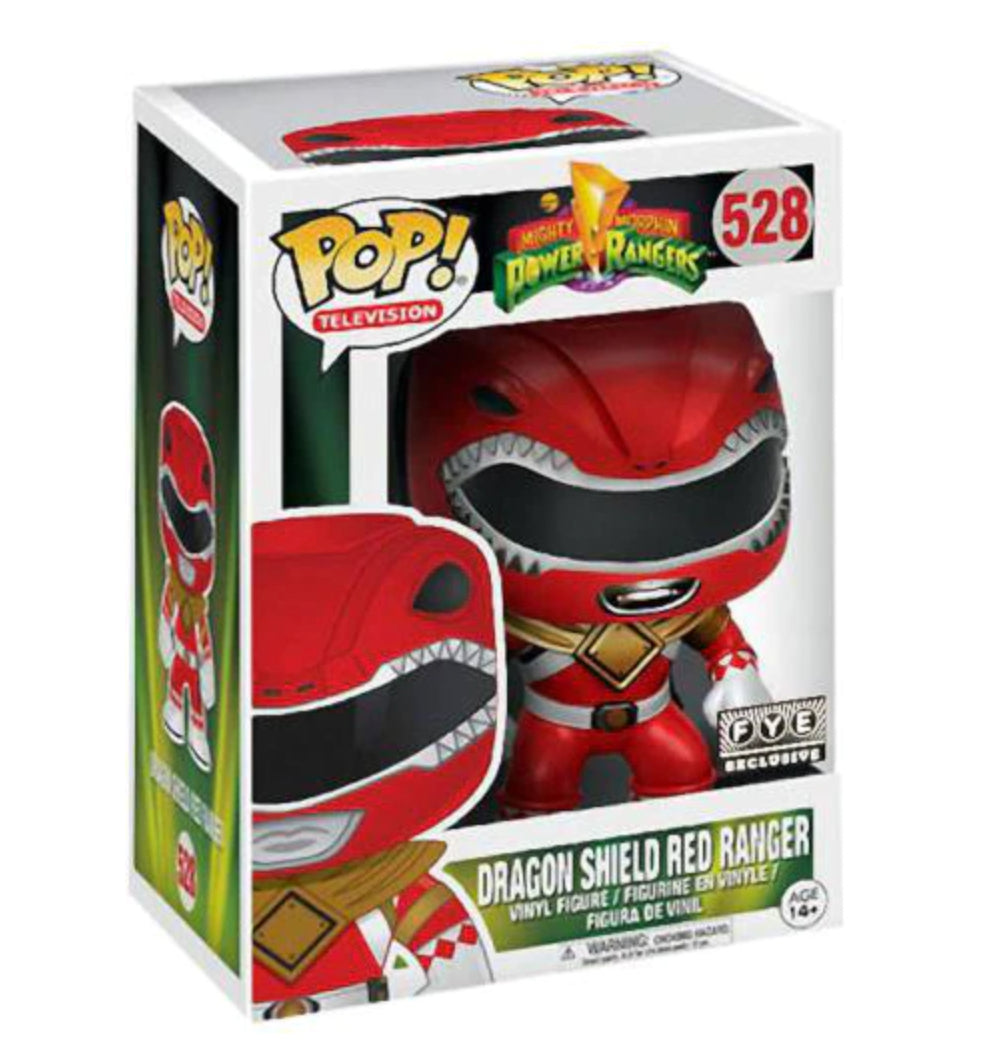 Funko Pop! Mighty Morphin Power Rangers - Dragon Shield Red Ranger (FYE Exclusive) #528