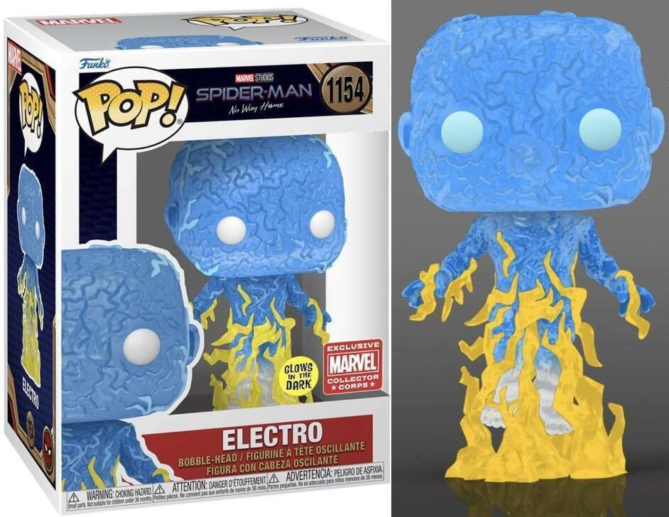 Funko Pop! Marvel Studios: Spider-Man No Way Home - Electro (MCC Exclusive) #1154