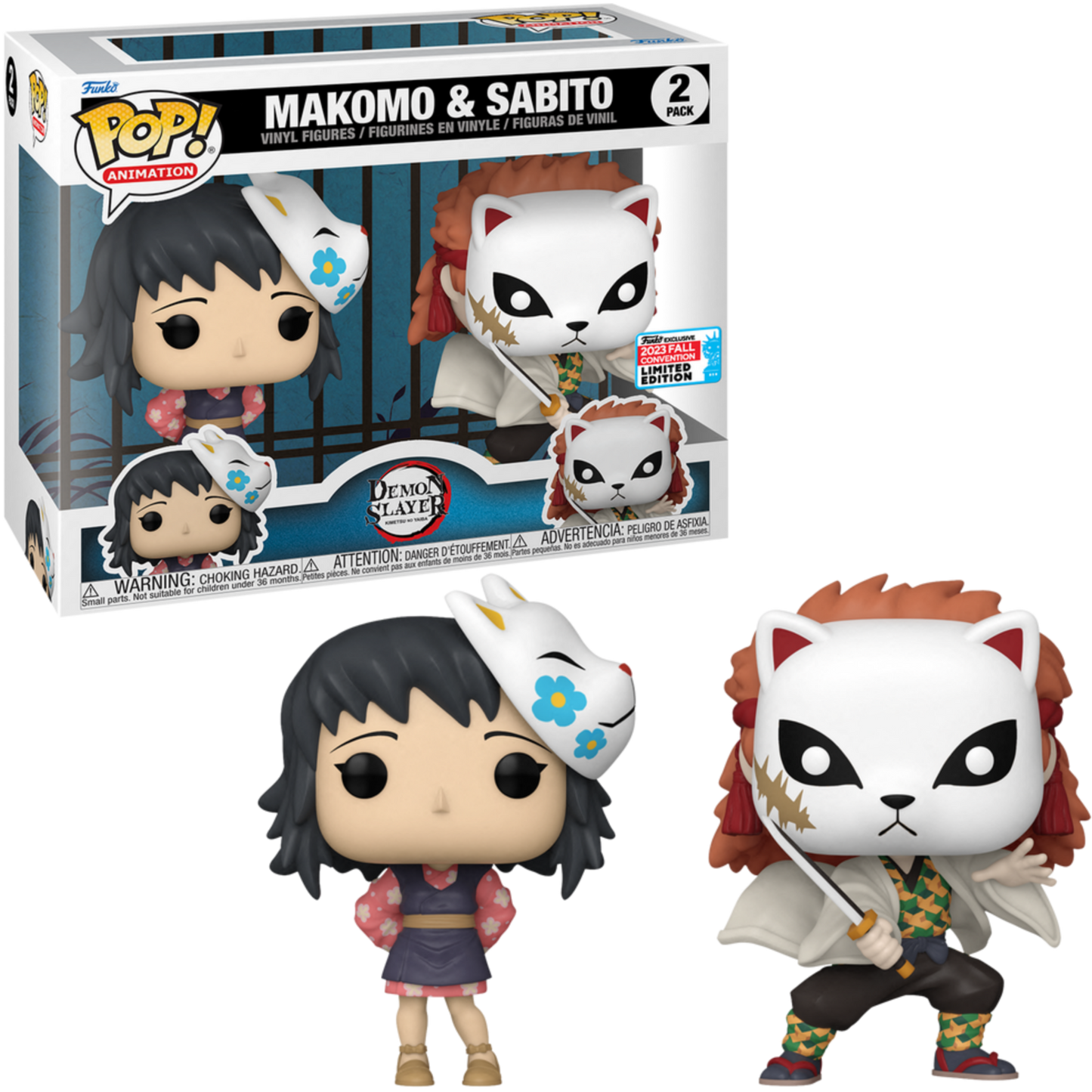 Funko Pop! Demon Slayer - Makomo & Sabito (2023 Fall Convention Exclusive) 2-Pack