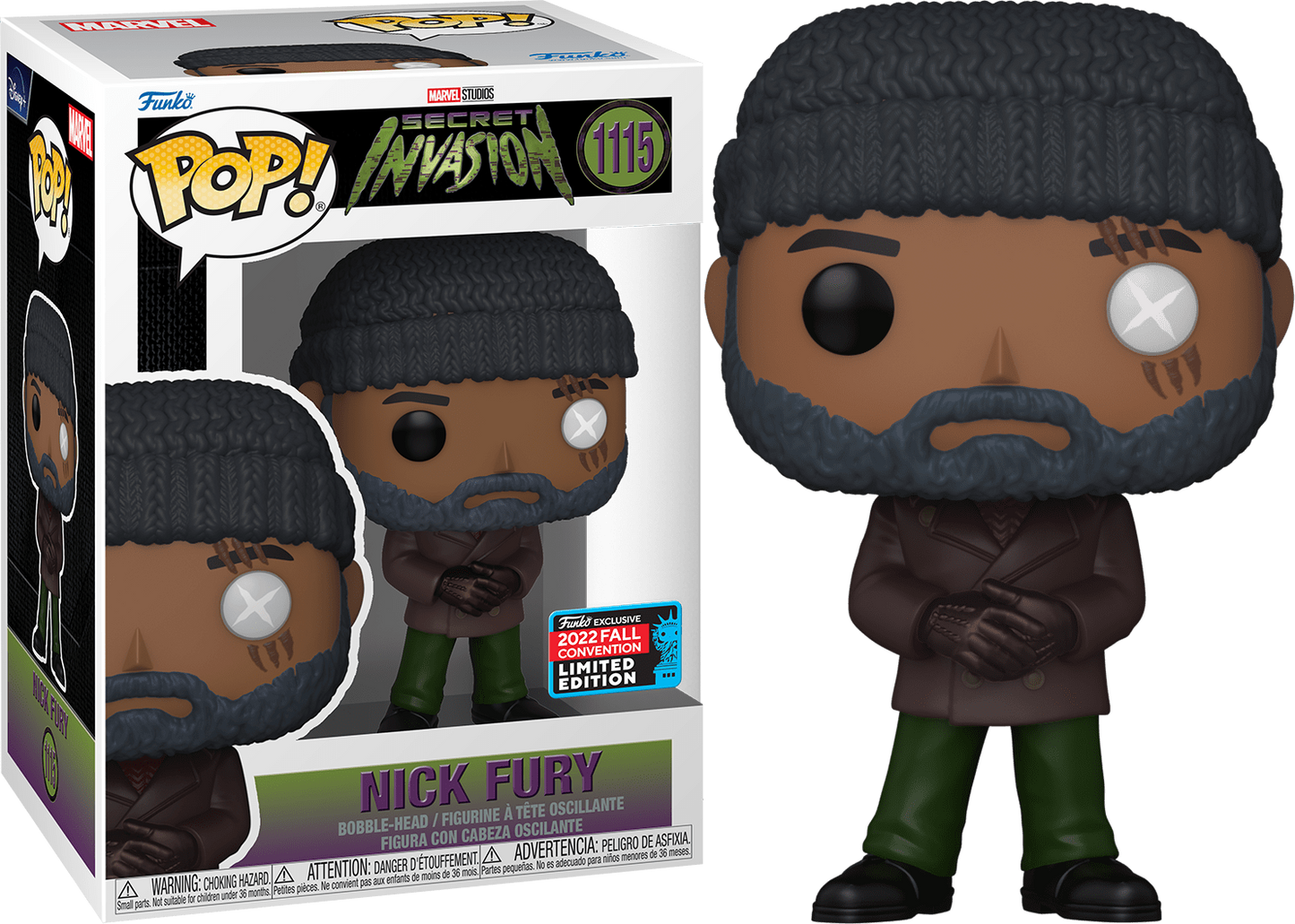 Funko Pop! Marvel Studios: Secret Invasion - Nick Fury (2022 Fall Convention Exclusive) #1115