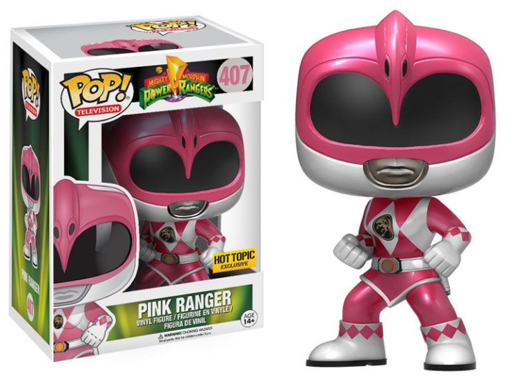 Funko Pop! Mighty Morphin Power Rangers - Pink Ranger (Metallic) (Hot Topic Exclusive) #407