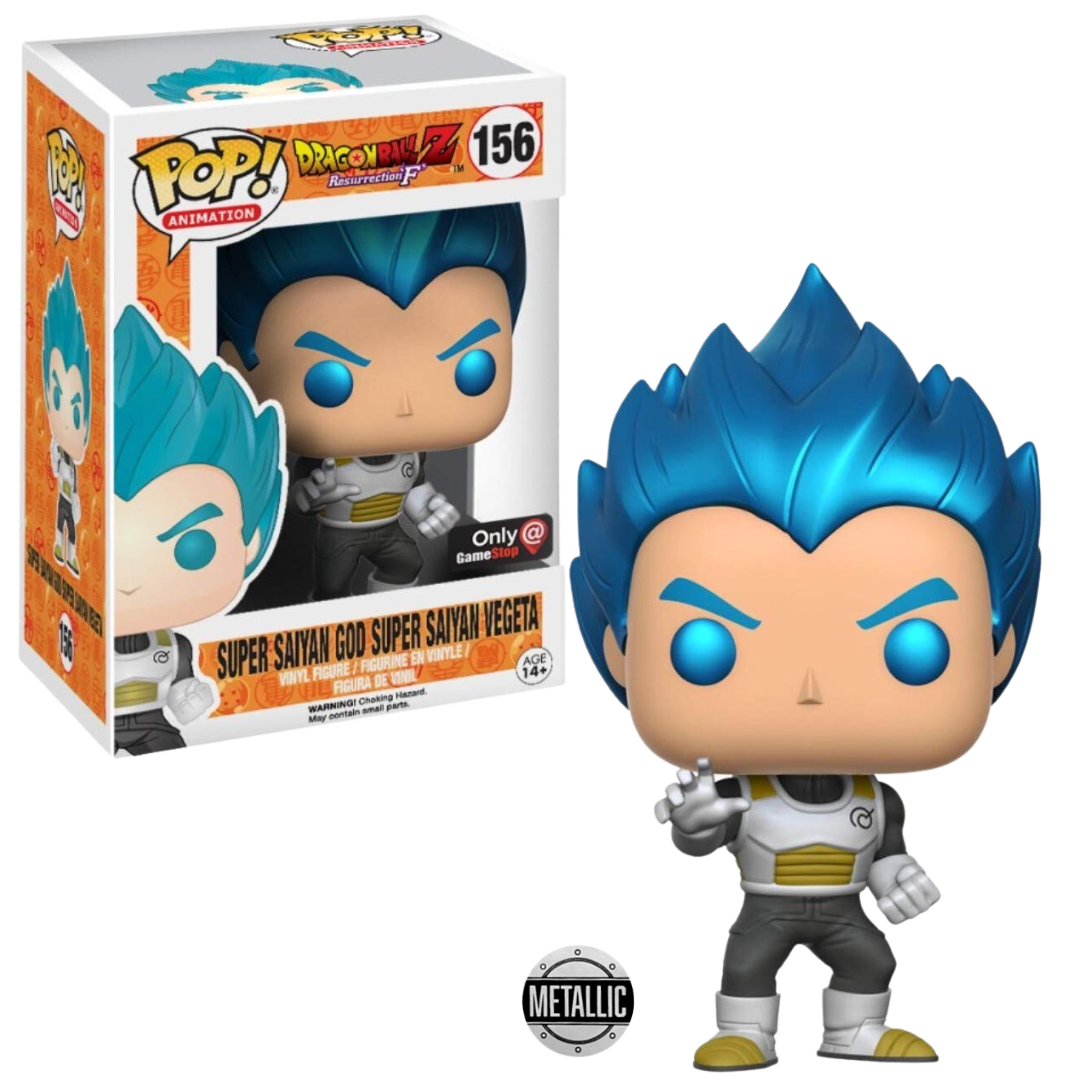 Funko Pop! Dragonball Z: Resurrection F - Super Saiyan God Super Saiyan Vegeta (Gamestop Exclusive) #156