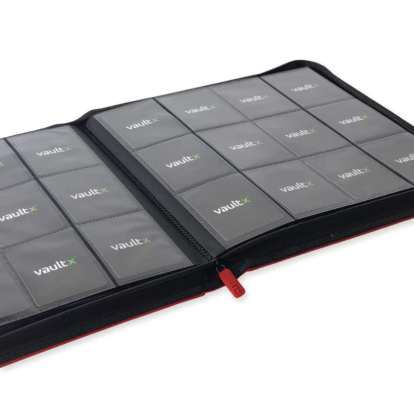 Vault X: 12-Pocket Zip Binder (Fire Red)