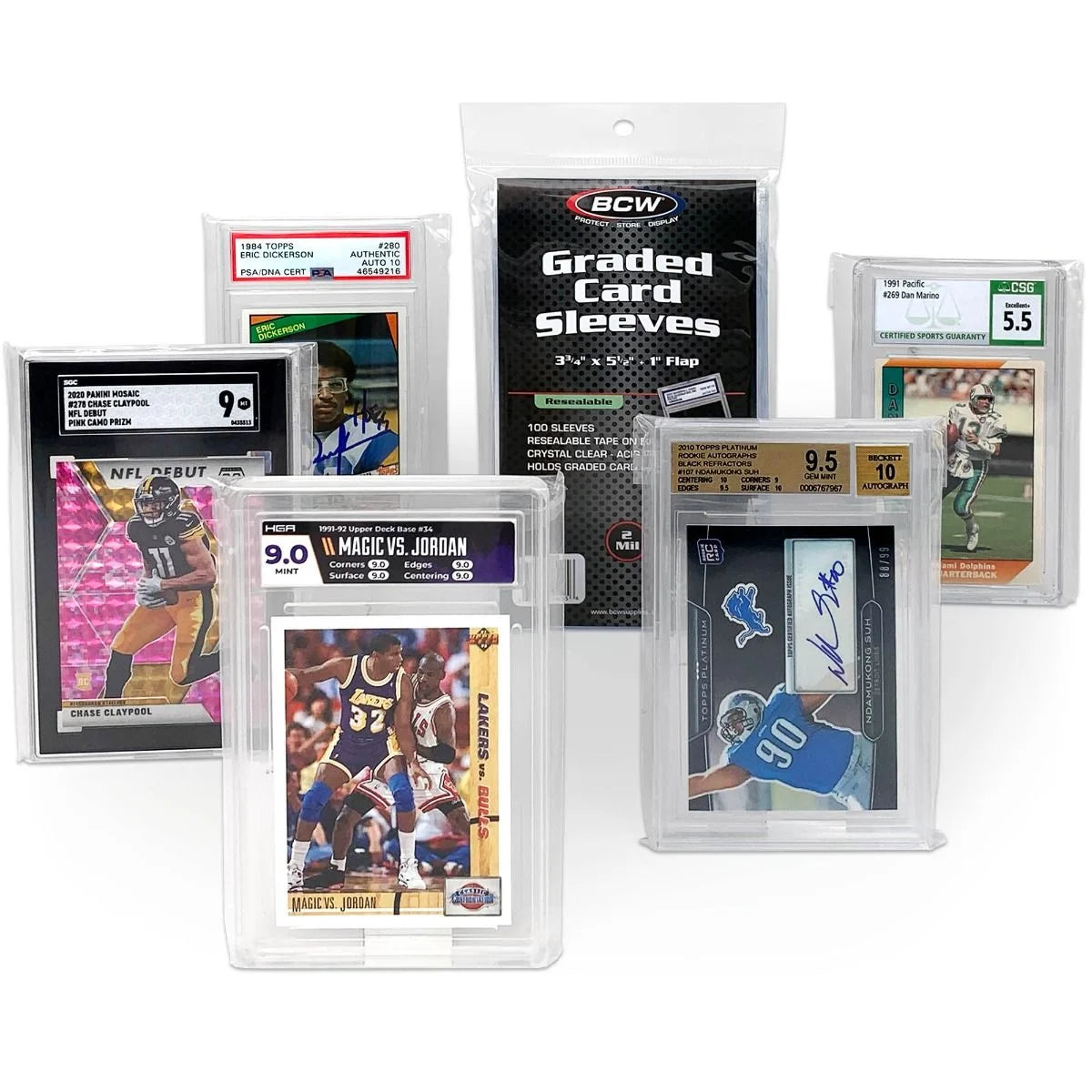 BCW: Resealable Graded Card Sleeves (100 Count)