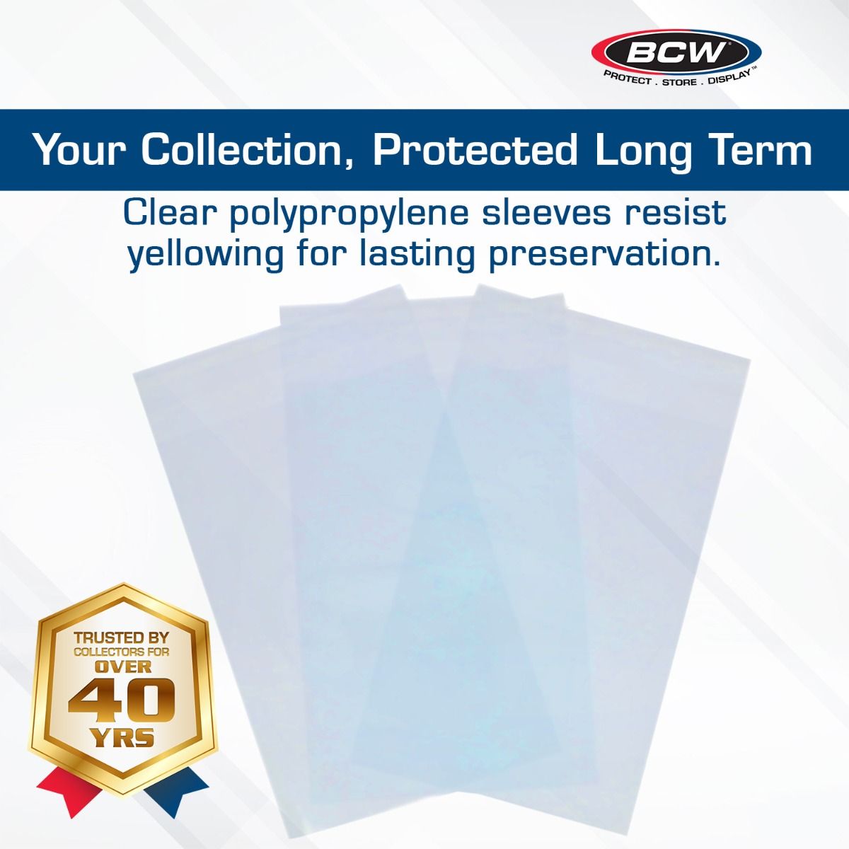 BCW: Resealable Graded Card Sleeves (100 Count)