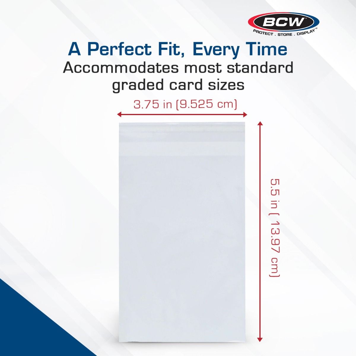 BCW: Resealable Graded Card Sleeves (100 Count)
