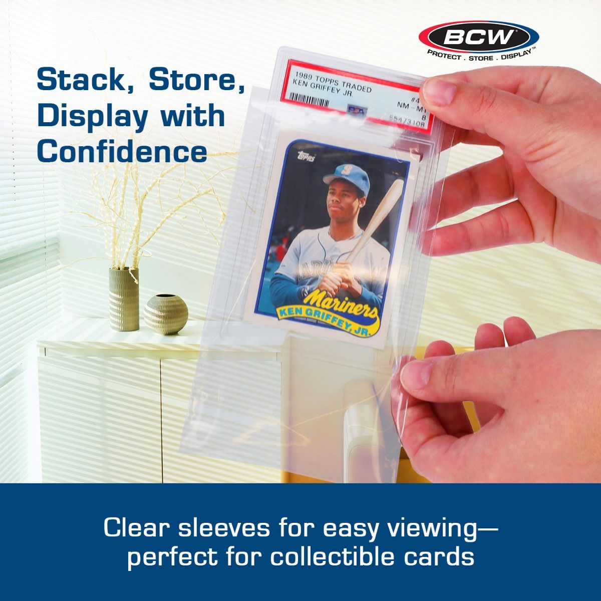BCW: Resealable Graded Card Sleeves (100 Count)