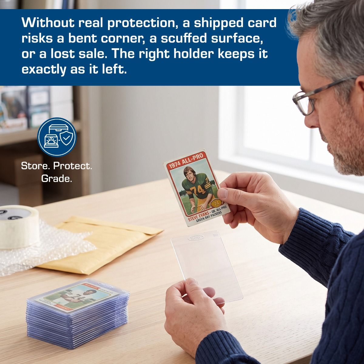 BCW: Semi-Rigid Card Holder (50 Count)