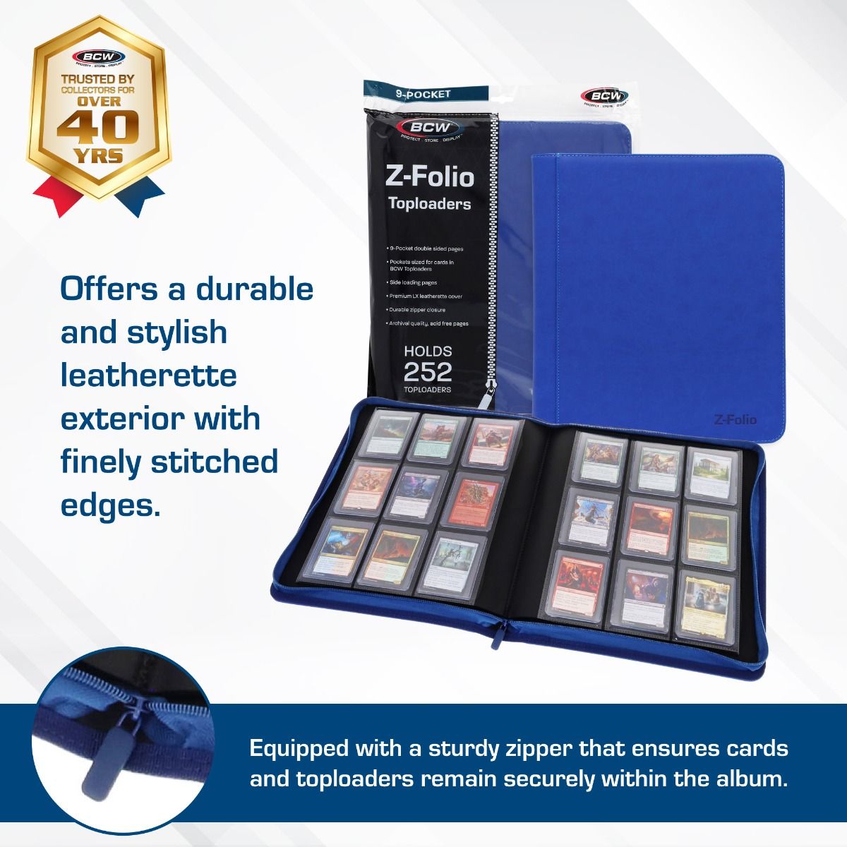 BCW: Z-Folio 9-Pocket LX Toploader Binder