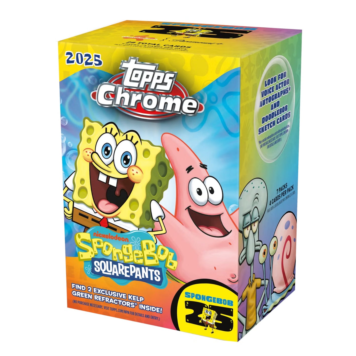2025 Topps Chrome - Spongebob 25th Anniversary Value Box
