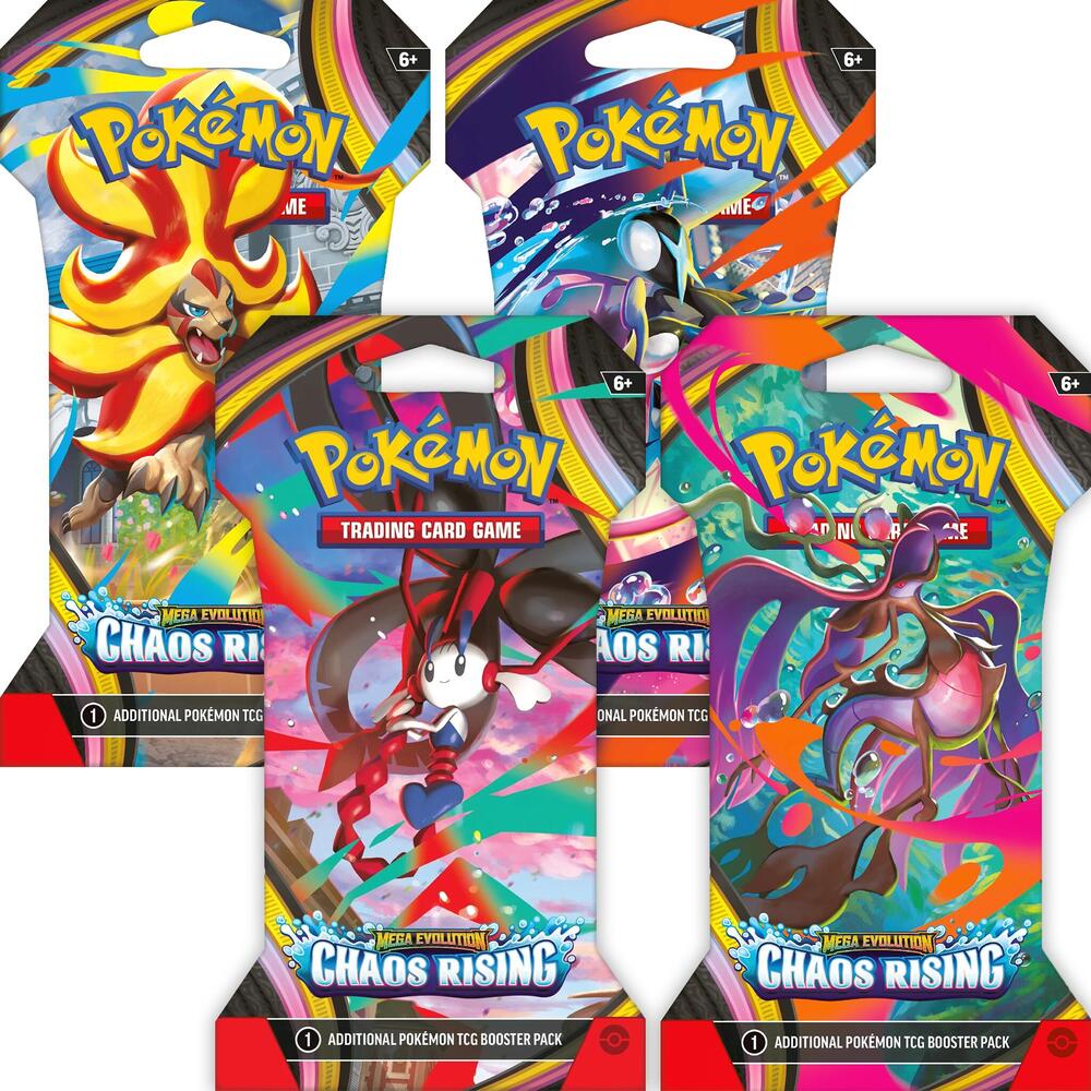 Pokemon TCG: Mega Evolution - Chaos Rising Sleeved Booster Packs