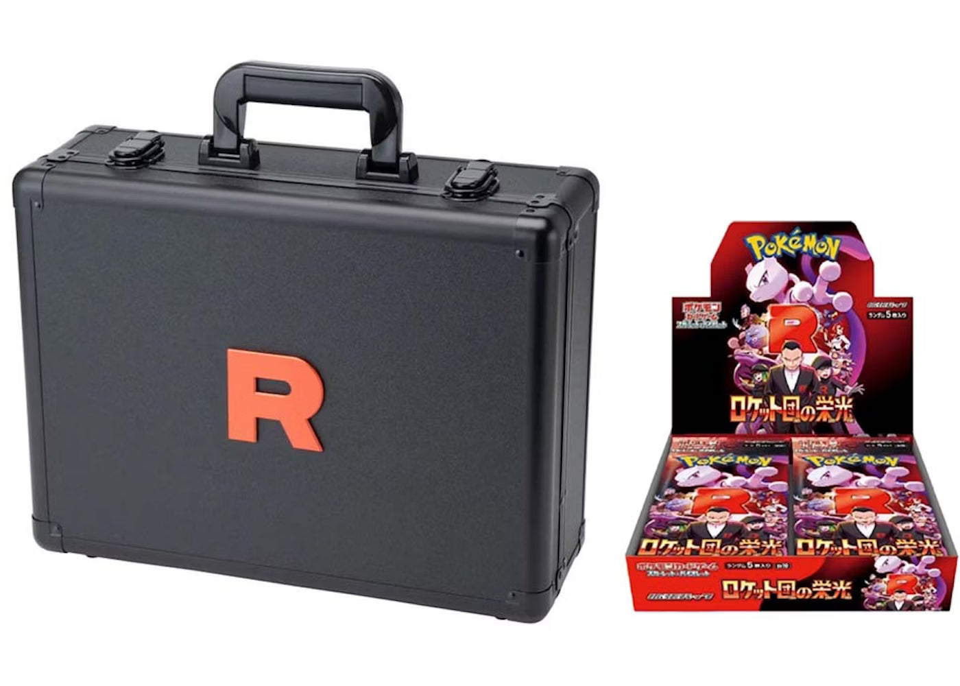 Pokemon Japan - Glory of Team Rocket Attache Case (w/Booster Box)