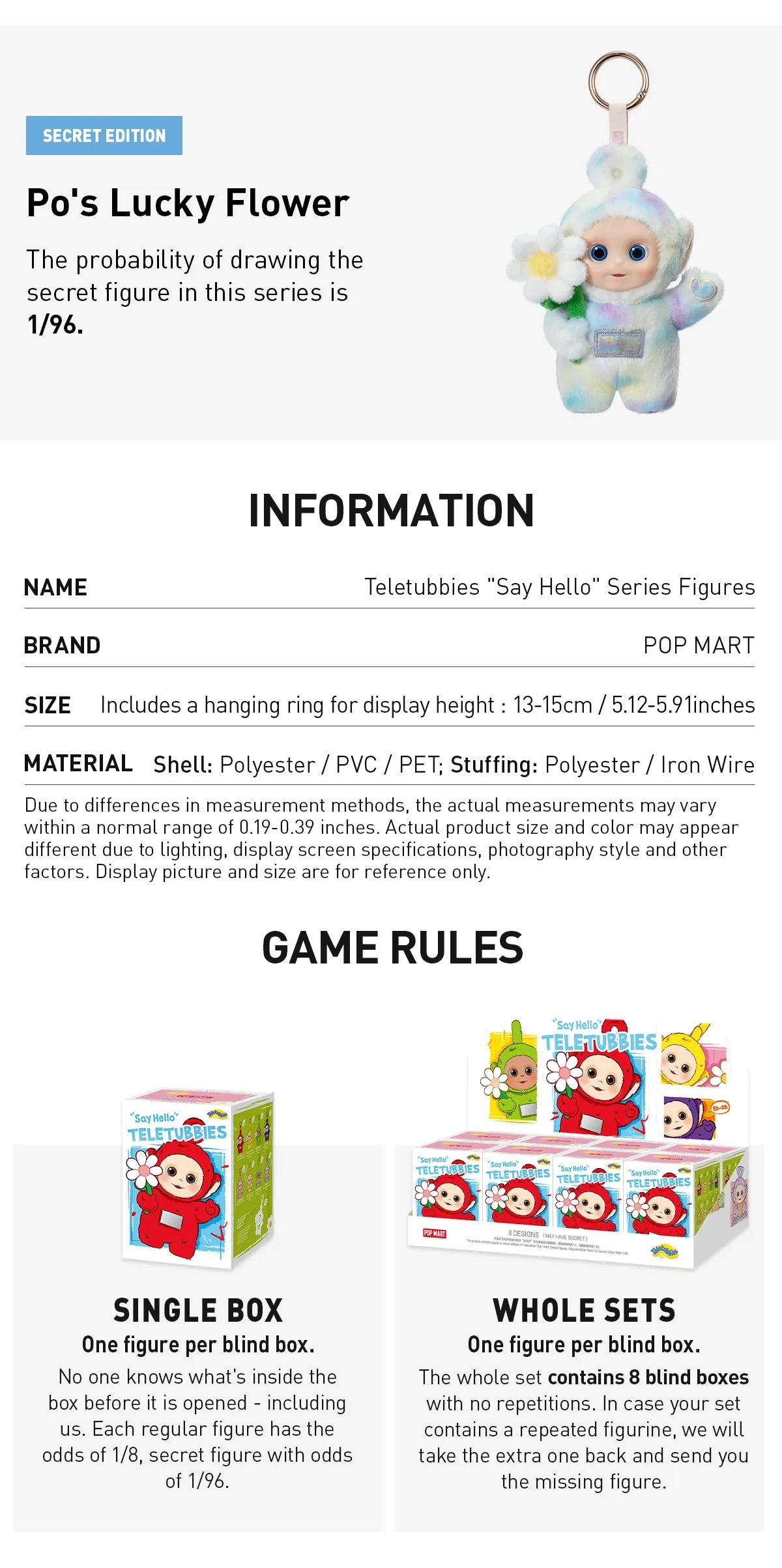 POP MART - Teletubbies "Say Hello" Series Figures