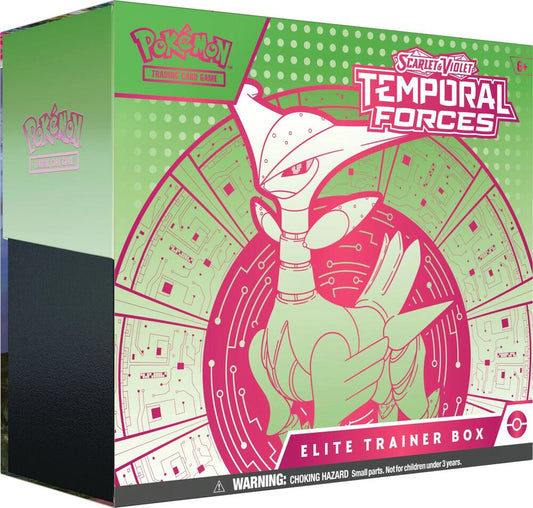 Pokemon Scarlet & Violet - Temporal Forces Elite Trainer Box (Iron Leaves)