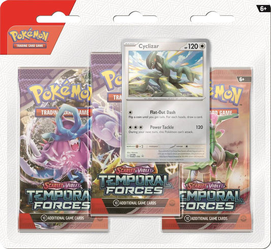 Pokemon Scarlet & Violet - Temporal Forces 3-Pack Blister (Random Design)