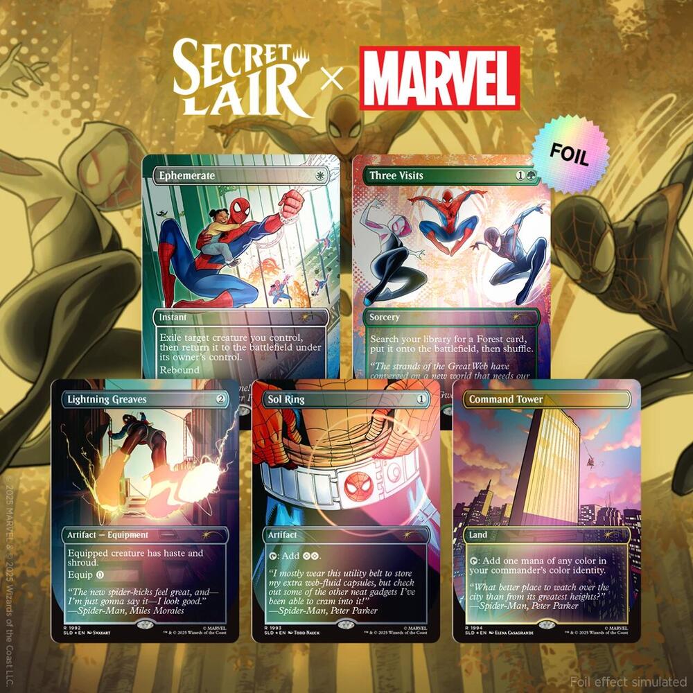 Magic: The Gathering - Secret Lair x Marvel's Spider-Man (Heroic Deeds - Rainbow Foil Edition)