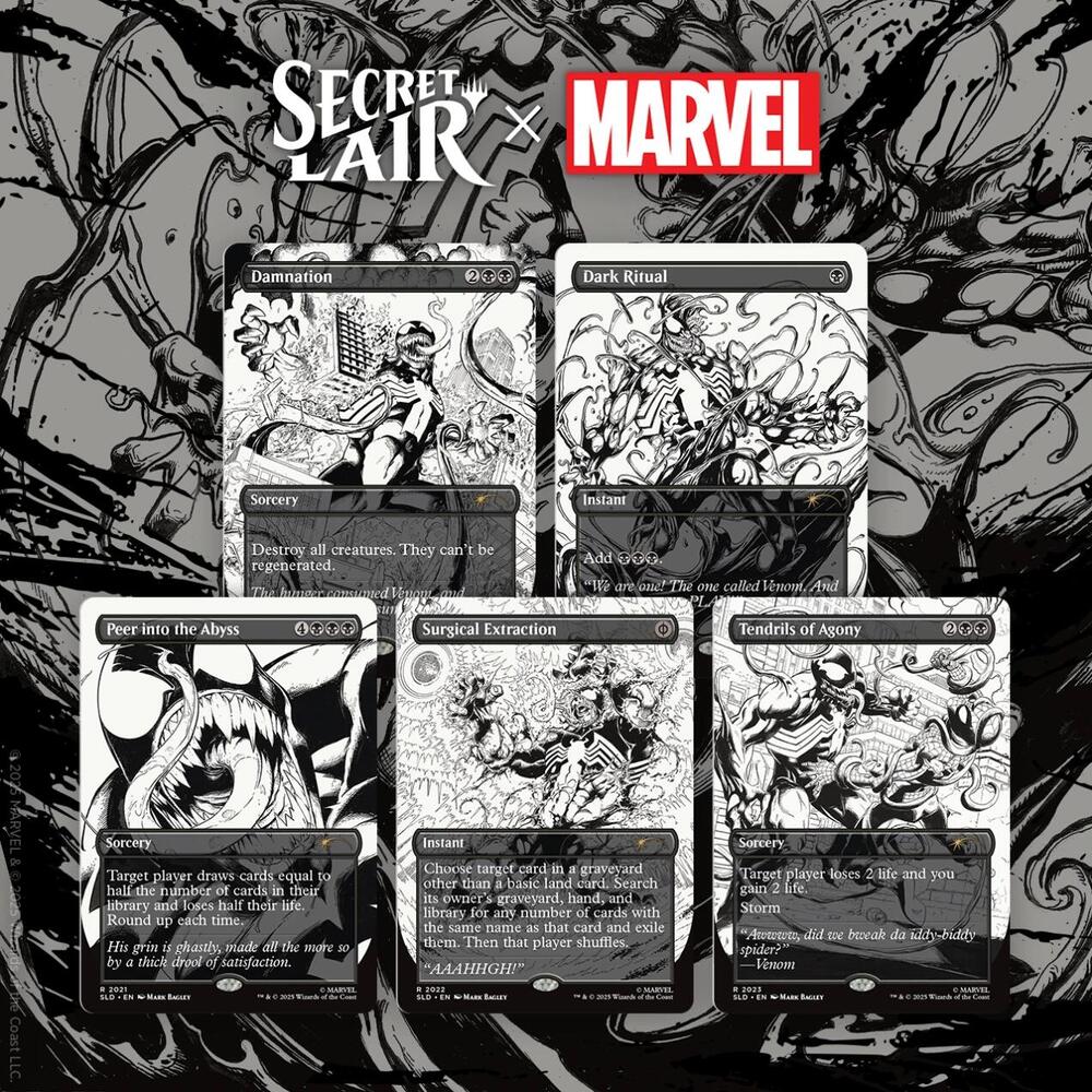 Magic: The Gathering - Secret Lair x Marvel's Spider-Man (Venom Unleashed Inks - Non-Foil Edition)