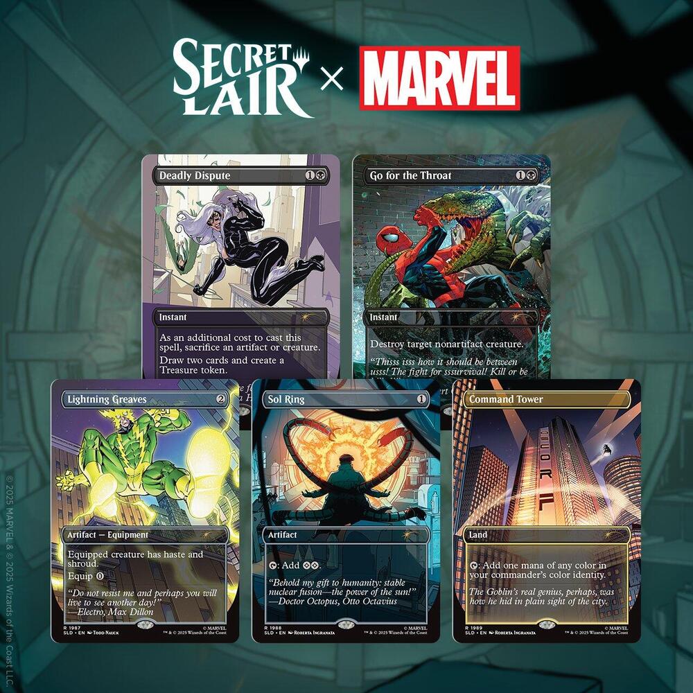Magic: The Gathering - Secret Lair x Marvel's Spider-Man (Villainous Plots - Non-Foil Edition)