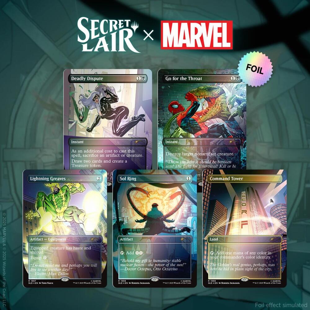 Magic: The Gathering - Secret Lair x Marvel's Spider-Man (Villainous Plots - Rainbow Foil Edition)