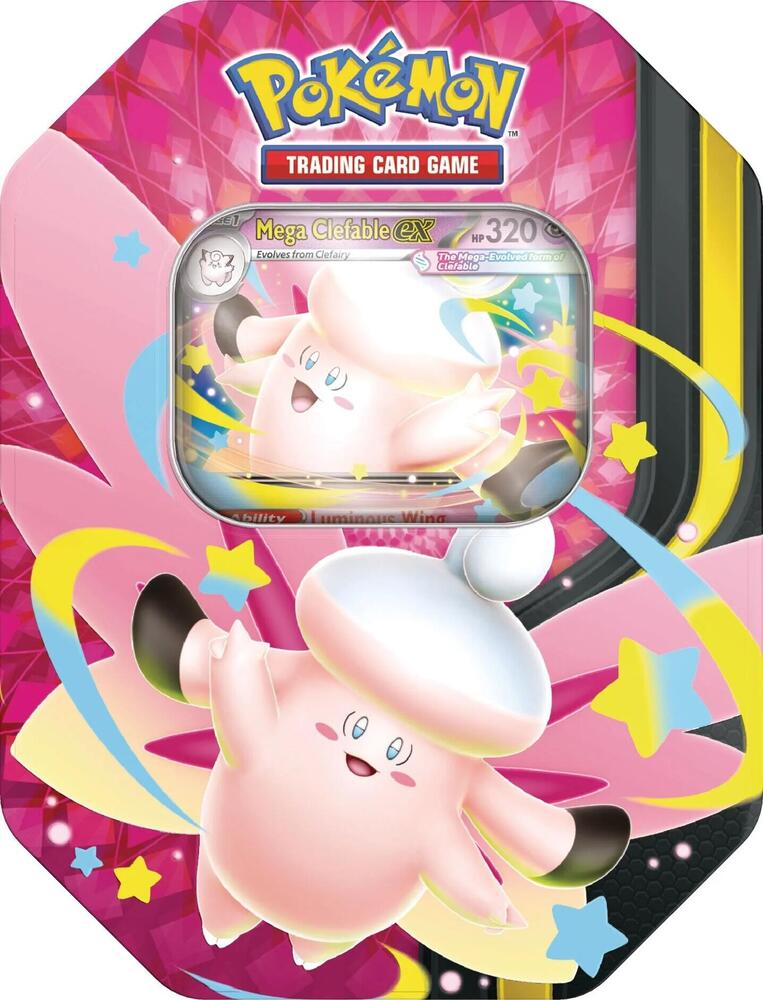Pokemon TCG: Mega Moonlit Tin (Mega Clefable ex)