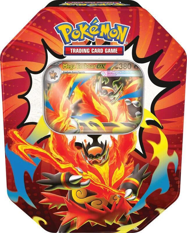 Pokemon TCG: Mega Evolution - Ascended Heroes Tin (Mega Emboar ex)