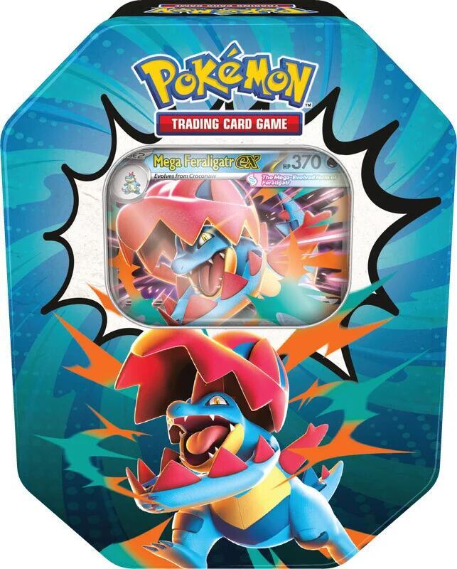 Pokemon TCG: Mega Evolution - Ascended Heroes Tin (Mega Feraligatr ex)