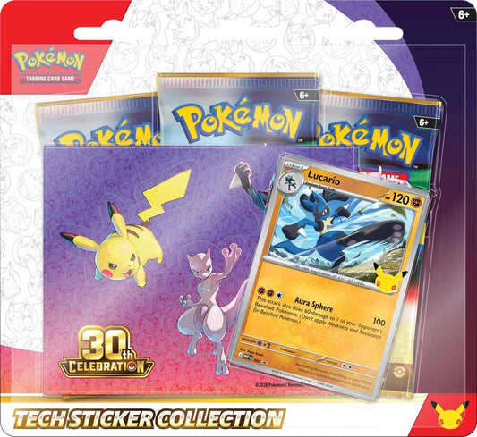 Pokemon TCG: 30th Celebration Tech Sticker Collection (Lucario)