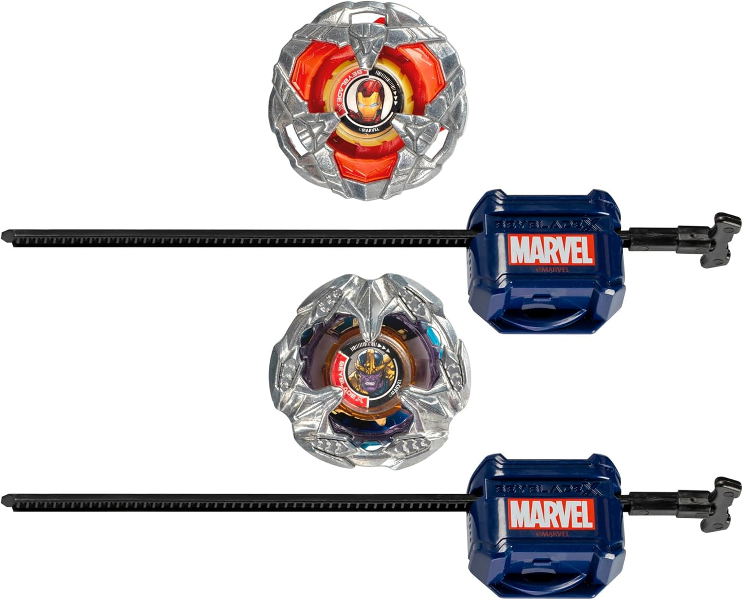 Beyblade X: Marvel - Iron Man 4-80B vs. Thanos 4-60P