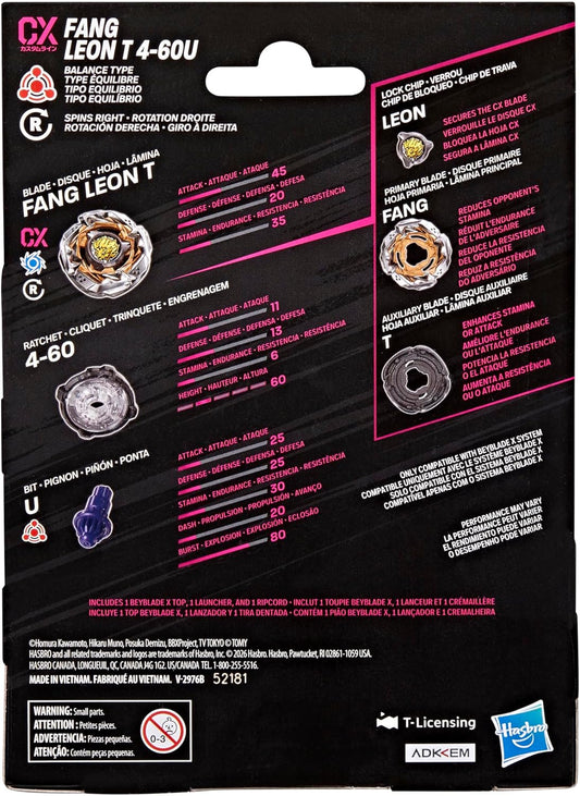 Beyblade X: Fang Leon T 4-60U CX Starter Pack Set