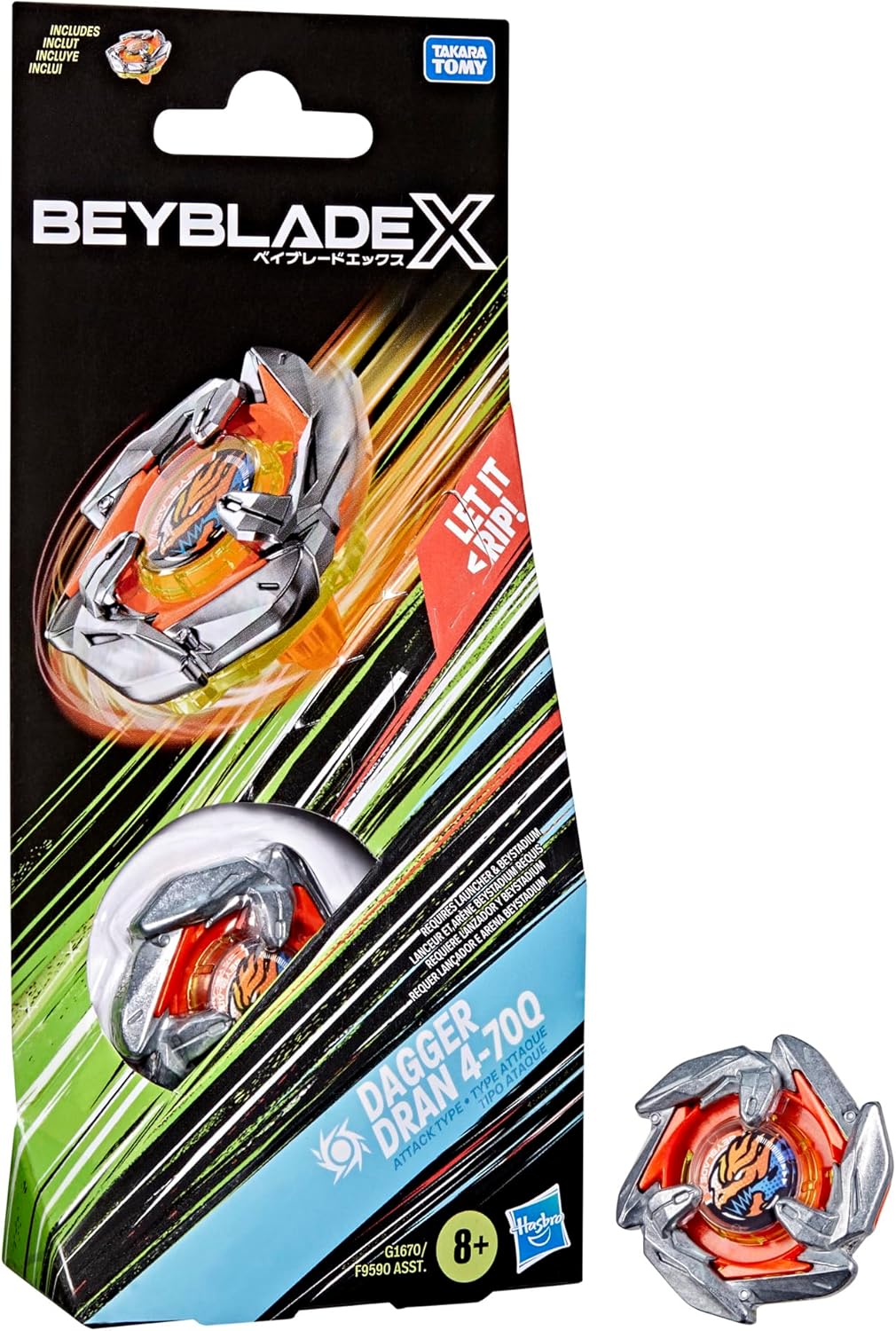 Beyblade X: Dagger Dran 4-70Q Booster Pack Set