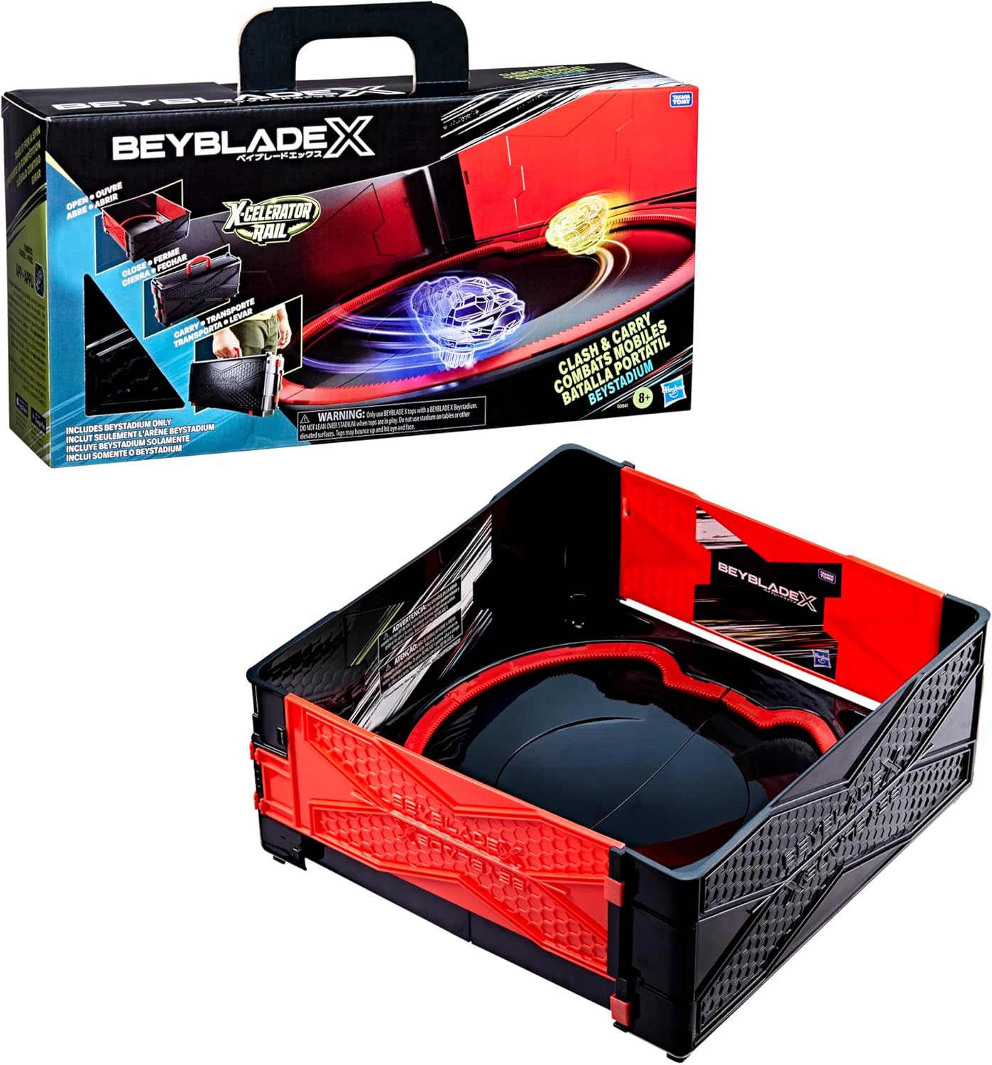 Beyblade X: Clash & Carry Beystadium Battle Arena