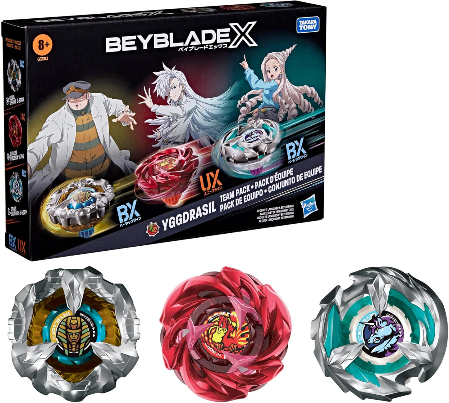 Beyblade X: Yggdrasil Team Pack Set of 3