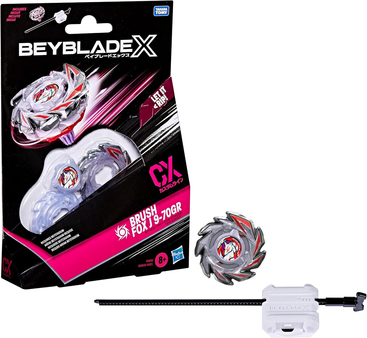 Beyblade X: Brush Fox J 9-70GR CX Starter Pack Set