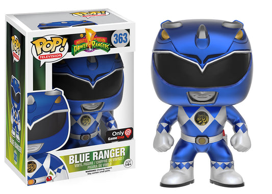 Funko Pop! Mighty Morphin Power Rangers - Blue Ranger (Metallic) (Gamestop Exclusive) #363