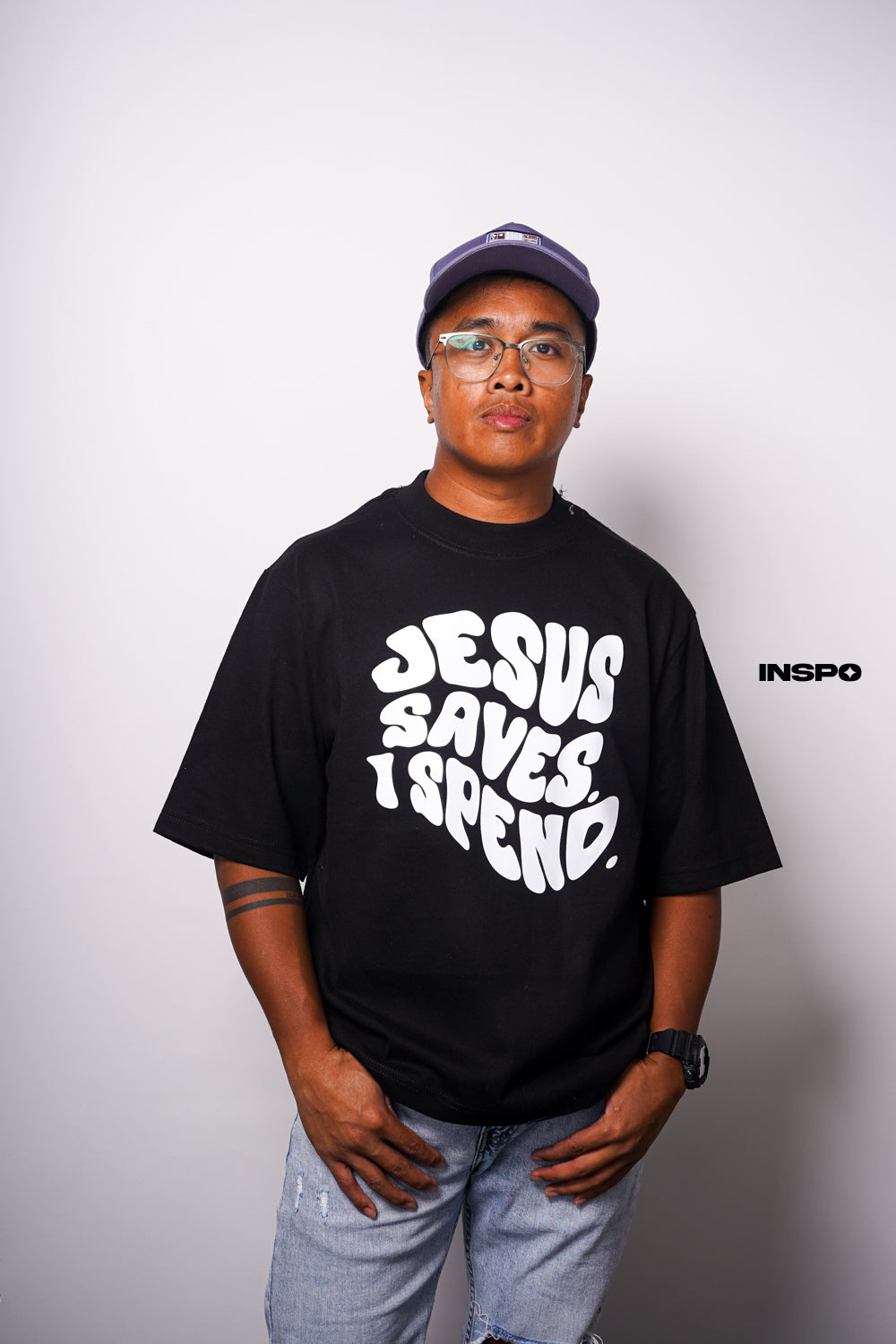 MWTMTSI Originals - Jesus Saves. I Spend. Oversized Tee