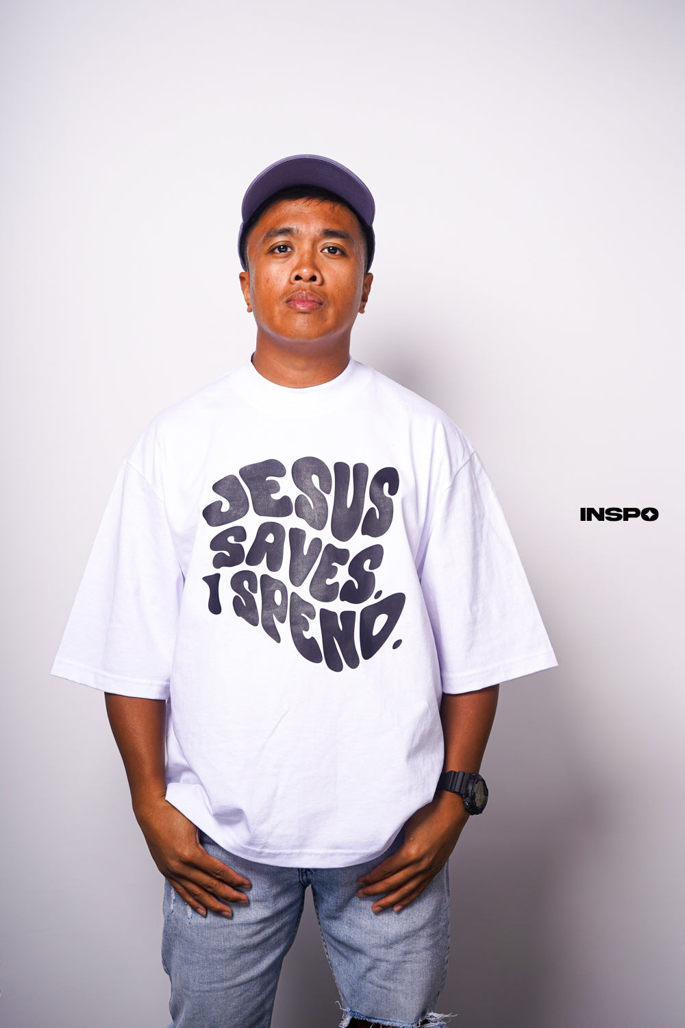 MWTMTSI Originals - Jesus Saves. I Spend. Oversized Tee
