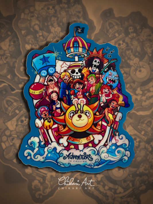 Custom Artwork Sticker: Ship of Dreams