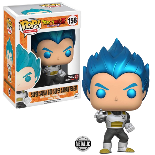 Funko Pop! Dragonball Z: Resurrection F - Super Saiyan God Super Saiyan Vegeta (Gamestop Exclusive) #156