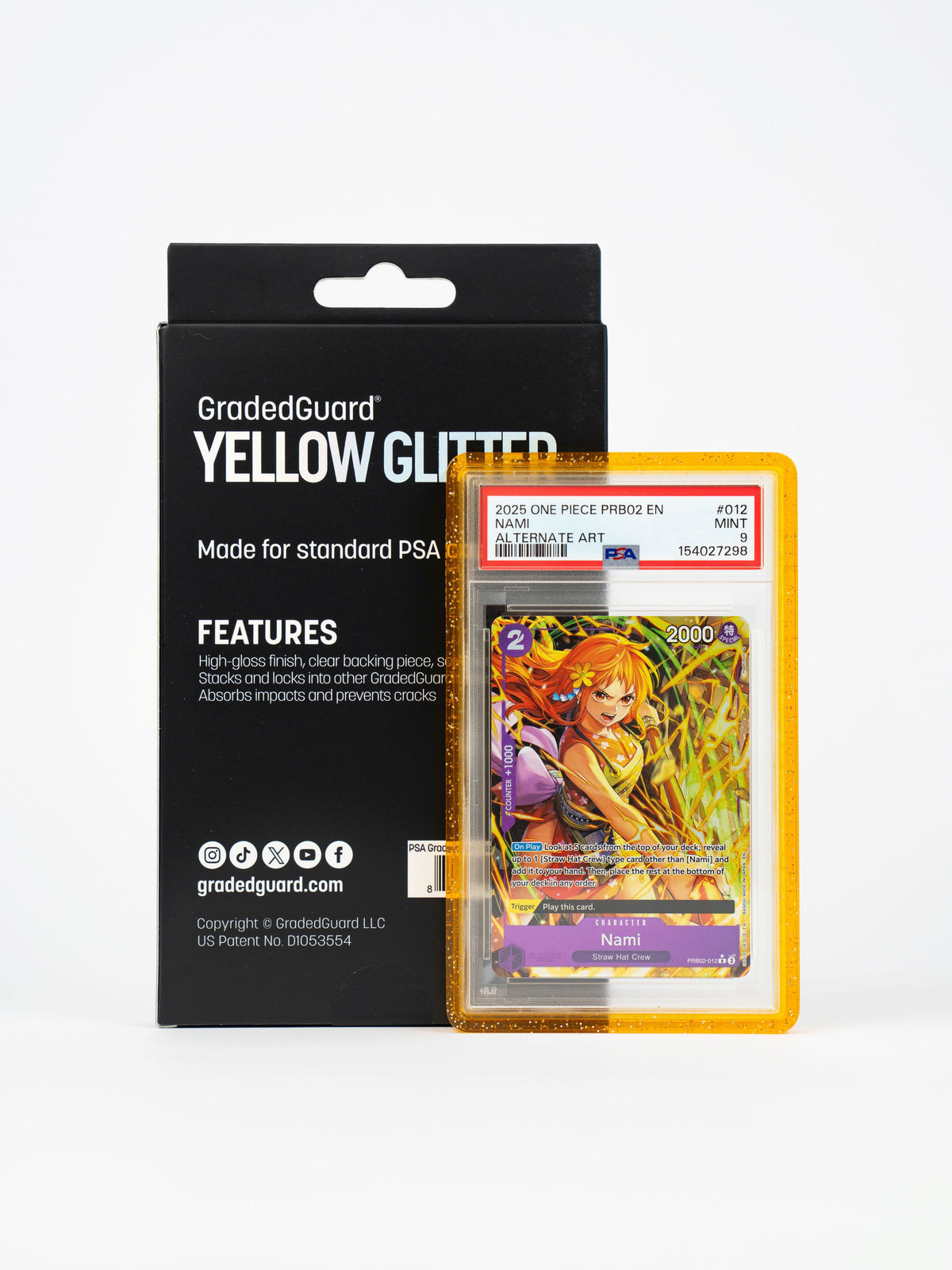 GradedGuard - Yellow Glitter Case (PSA)