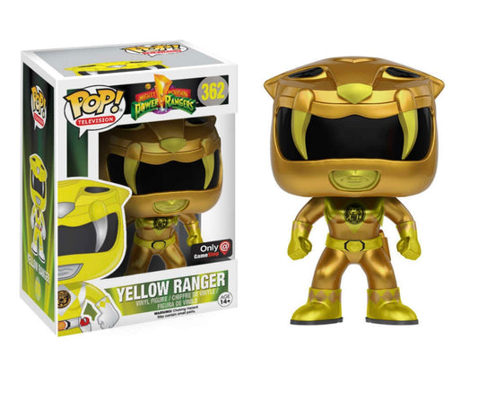 Funko Pop! Mighty Morphin Power Rangers - Yellow Ranger (Metallic) (Gamestop Exclusive) #362