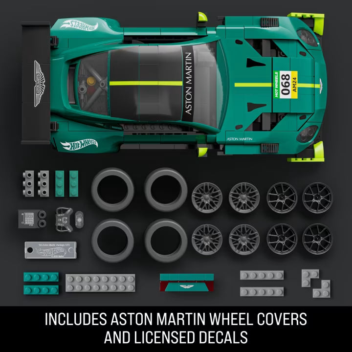 Mattel Brick Shop Hot Wheels: '24 Aston Martin Vantage GT3 Building Set