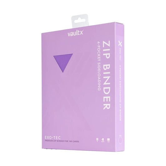 Vault X: 4-Pocket Zip Binder (Just Purple)