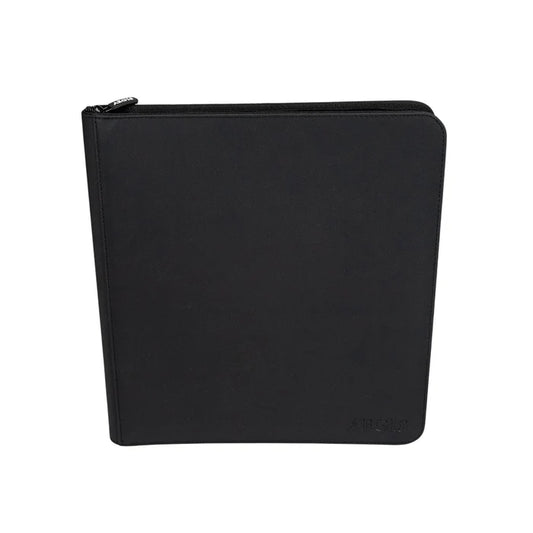 Aegis - 12-Pocket Diamond-Zip Binder (Black)