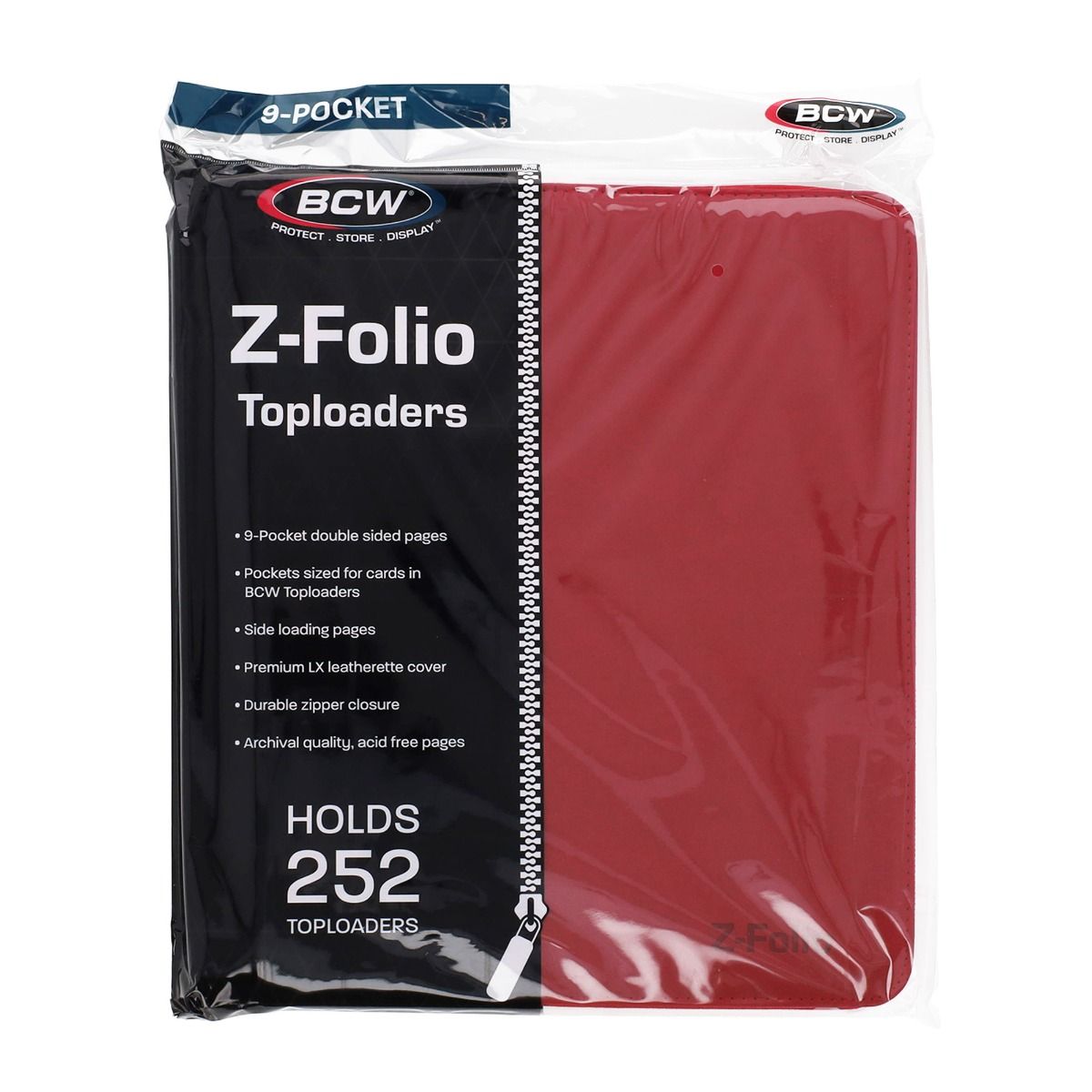 BCW: Z-Folio 9-Pocket LX Toploader Binder